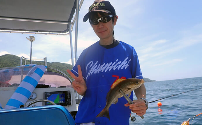 沼津ボート釣りで本命イサキ含めて9魚種キャッチ【静岡】釣りの合間に海水浴も堪能