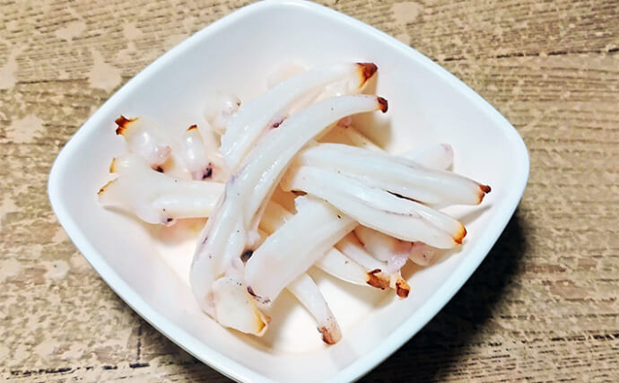 「肴は炙ったイカでいい♪」レシピ：イカ耳の一夜干し　ちょっとだけ干して旨みアップ