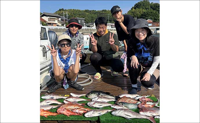 【沖釣り釣果速報】金洲五目からのアマダイリレー便！多彩な魚と赤白アマダイをゲット（愛知・静岡）