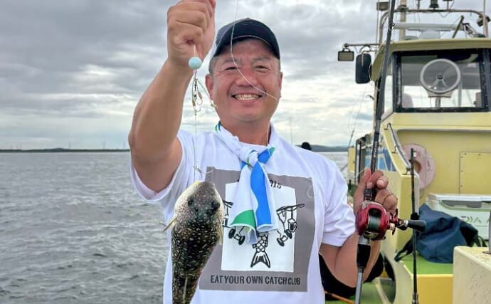 東京湾のカットウ釣りでショウサイフグ6尾＆サバフグ4尾をキャッチ【神奈川・新明丸】