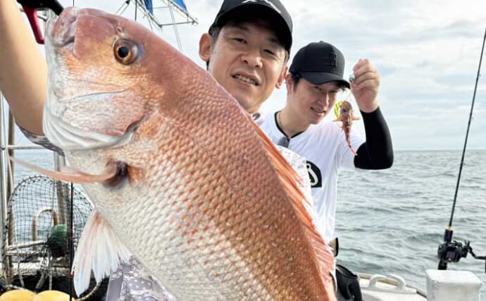 【沖釣り釣果速報】島原沖のタイラバ便で良型マダイ浮上！ヒラメやマゴチもヒット（大分・熊本）