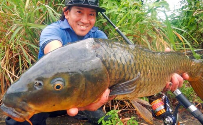 魚影抜群の『びん沼川』で淡水小物＆大物釣りを満喫【埼玉】タナゴとコイの両本命を手中