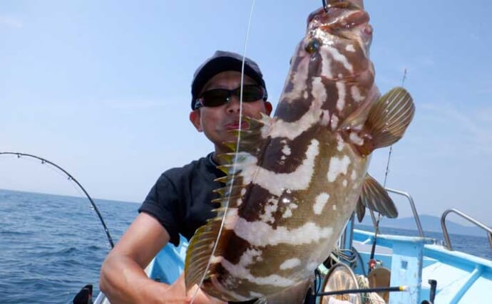 【沖釣り釣果速報】大山沖のクエ釣りで本命キャッチ！小型ながら価値ある1尾（愛知）