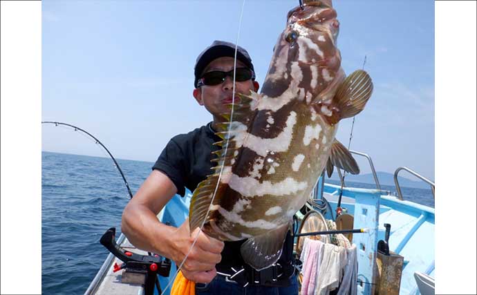 【沖釣り釣果速報】大山沖のクエ釣りで本命キャッチ！小型ながら価値ある1尾（愛知）