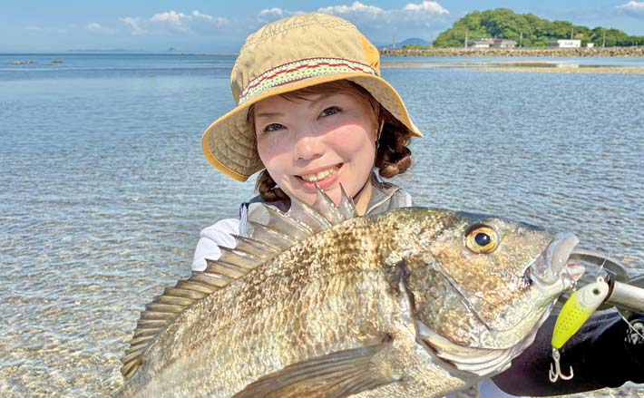 初チニングで快挙！」若宮海水浴場で45cm含むチヌ5尾をキャッチ【熊本