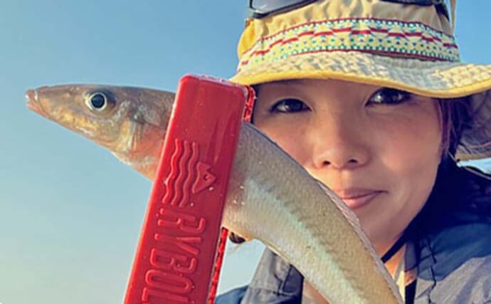 維和島のちょい投げ釣りで20cm級含むキス12尾を手中【熊本】立つ天秤スマッシュで根掛かり回避