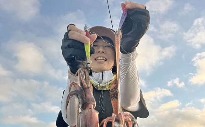 玄界灘の夜焚きイカメタルゲームでケンサキイカ3ケタ達成！【福岡】終盤は入れ食いで良型も連発