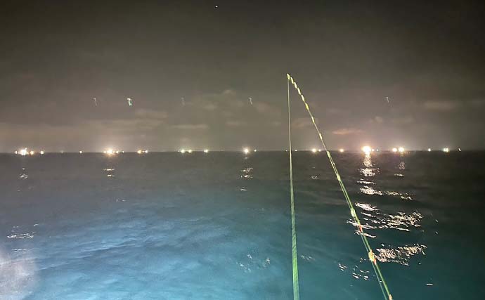 玄界灘の夜焚きイカメタルゲームでケンサキイカ3ケタ達成！【福岡】終盤は入れ食いで良型も連発