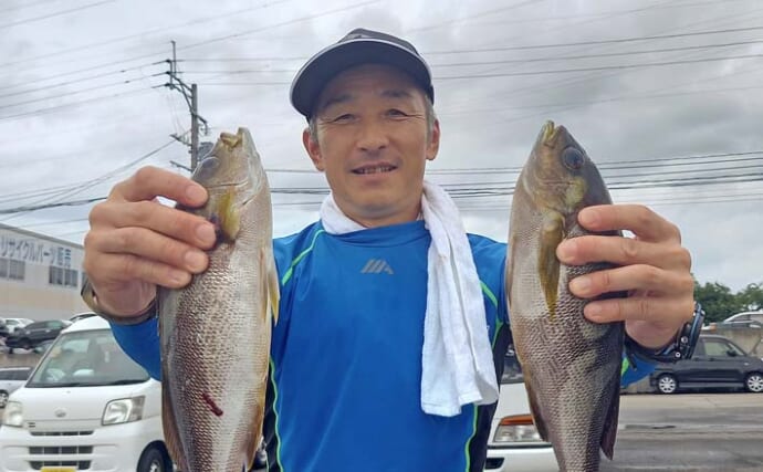 釣吉丸での五目釣りでイサキ17尾＆マダイ6尾手中【大分】船宿の手厚いサポートで船釣り満喫