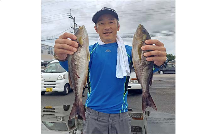 釣吉丸での五目釣りでイサキ17尾＆マダイ6尾手中【大分】船宿の手厚いサポートで船釣り満喫
