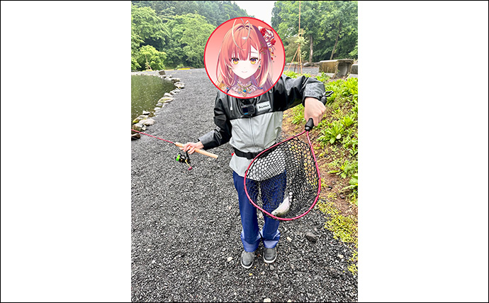 VTuber『うおむすめ』がエリアトラウトに初挑戦！ 予習が奏功しニジマス全員安打達成