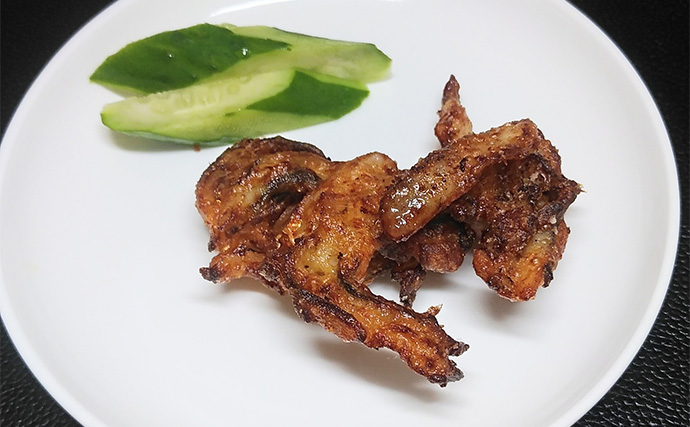 釣魚で作る「カルシウム補給」レシピ：ヒラの竜田揚げ　骨切りがポイント