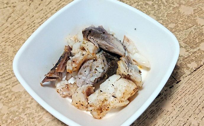 釣魚で作る「もったいない」レシピ：イシダイの中落ち　重要なのは根気？