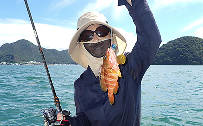 沼津エリアのボート釣りでアカハタにオオモンハタ【静岡】ひとつテンヤでキャッチ