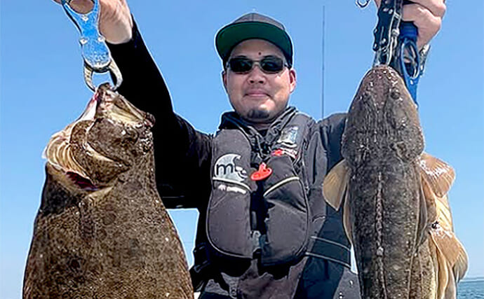 【沖のルアー釣果速報】マゴチゲームで船中20匹超え＆良型ヒラメもキャッチ！（愛知）