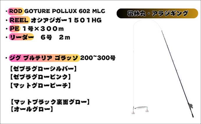 オフショアジギングで7kg頭に超美味魚『アラ』が船中乱舞！【石川・輪島】