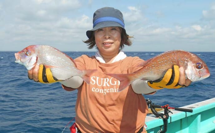 外房片貝沖のハナダイ五目釣りで本命を続々キャッチ！【千葉】30cm級マダイも連発