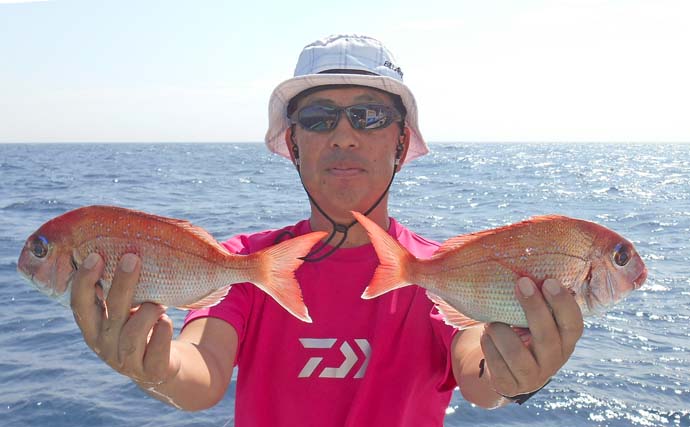 外房片貝沖のハナダイ五目釣りで本命を続々キャッチ！【千葉】30cm級マダイも連発