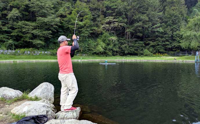 「表層マイクロが切り札！」夏の平谷湖フィッシングスポットでエリアトラウト攻略【長野】
