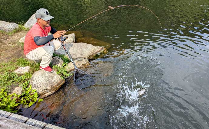 「表層マイクロが切り札！」夏の平谷湖フィッシングスポットでエリアトラウト攻略【長野】
