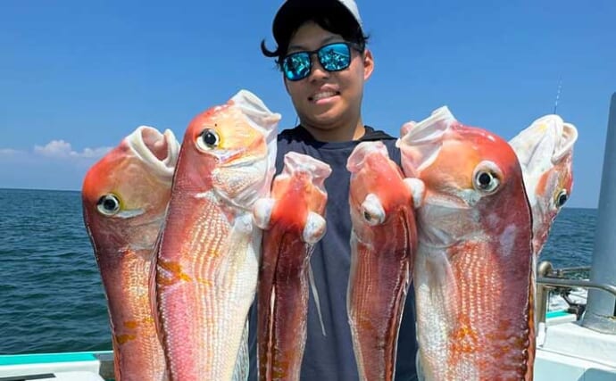 【沖釣り釣果速報】富山湾のリレー便でアマダイ爆釣！アカムツ不発もオニカサゴ交じり土産十分（北陸）