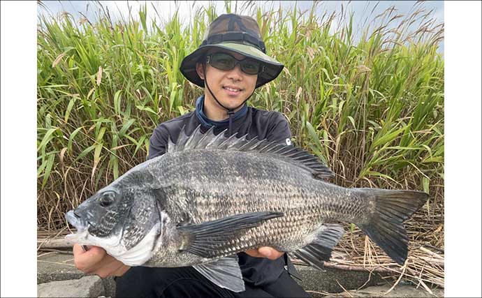 「ジュボッと炸裂バイト！」松阪エリアのトップチニングでクロダイ40cmを手中【三重】