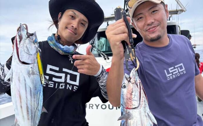 【沖釣り釣果速報】平戸沖ジギングでカツオを手中！ヒラマサは良型ヒットもバラシ多発（長崎・佐賀）