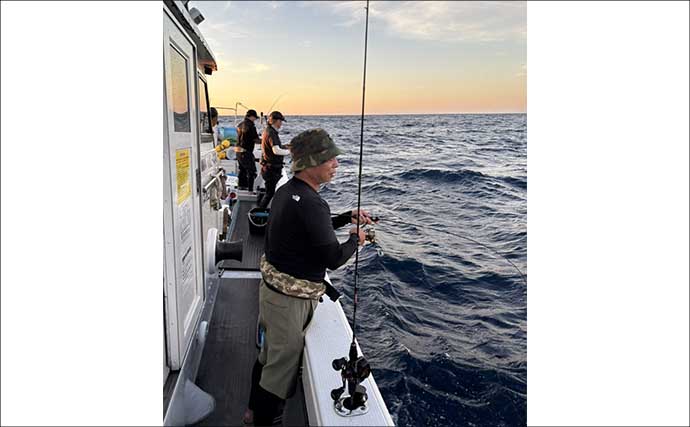 『アジ曽根』での夜焚きイカ釣りでトップ150杯！【熊本・黄龍丸】初挑戦のオモリグでも連発