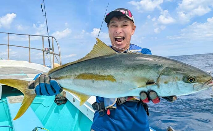 「諦めかけた終盤に歓喜！」日立沖のジギング船でヒラマサ3.2kgを手中【茨城・釣友丸】