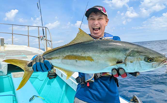 「諦めかけた終盤に歓喜！」日立沖のジギング船でヒラマサ3.2kgを手中【茨城・釣友丸】