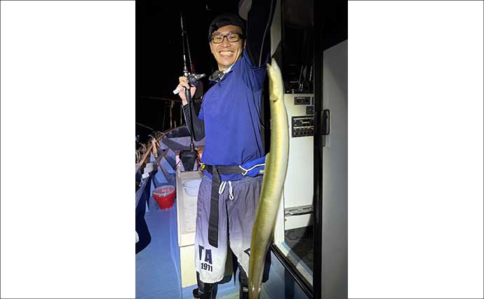 「78cm大型ウナギ浮上！」木曽三川河口の船ウナギ釣りが好調【沖釣り釣果速報】