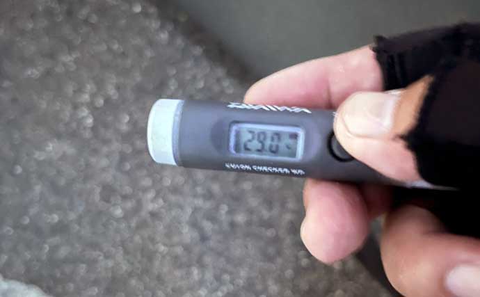 「クロダイも夏バテ気味？」木曽三川河口での落とし込み釣りで42cm良型と対面成功