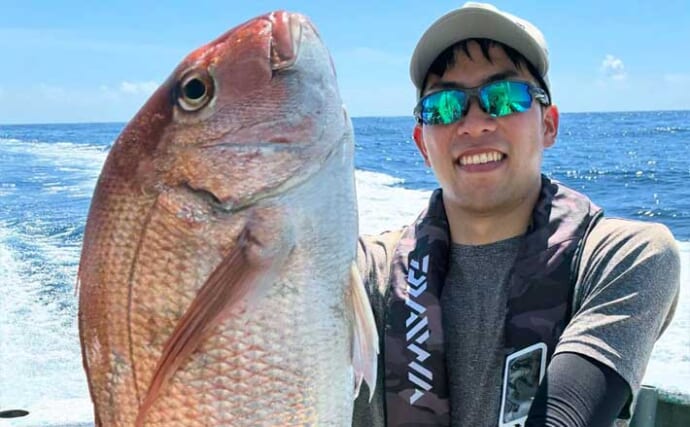 【沖釣り釣果速報】御前崎沖の金洲五目便で多彩な魚種連発！マダイも含め13目を確保（静岡・愛知）