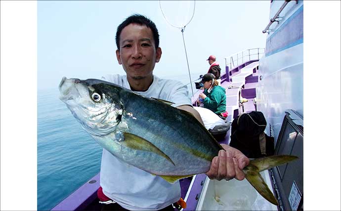 「船宿レコード4.42kgシマアジ現る！」大原沖のコマセ五目釣りで船中5尾＆イサキも好調【千葉】