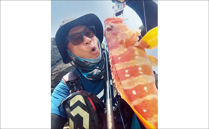 磯の新スタイル「ハイパーマエウチゲーム」で入れ食い！【宮崎】アカハタ35cm級＆オオモンハタ連発