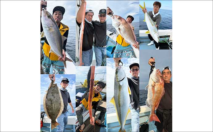 【沖釣り釣果速報】玄界灘の落とし込み釣りでヒラマサ100cm浮上！マダイ・カンパチも絶好調（福岡）