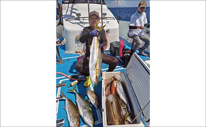 【沖釣り釣果速報】玄界灘の落とし込み釣りでヒラマサ100cm浮上！マダイ・カンパチも絶好調（福岡）