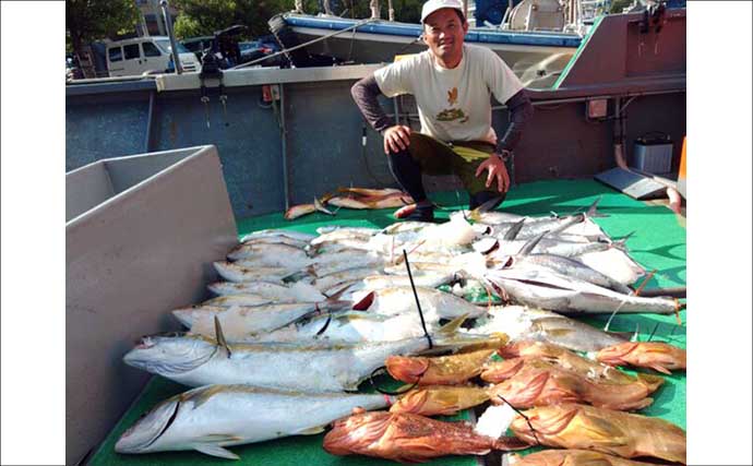 【沖釣り釣果速報】玄界灘の落とし込み釣りでヒラマサ100cm浮上！マダイ・カンパチも絶好調（福岡）