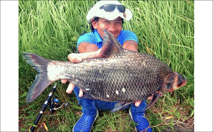 「3ヶ国の魚種をゲット！」常陸利根川でダントウボウ・アメリカナマズ・ボラが連発