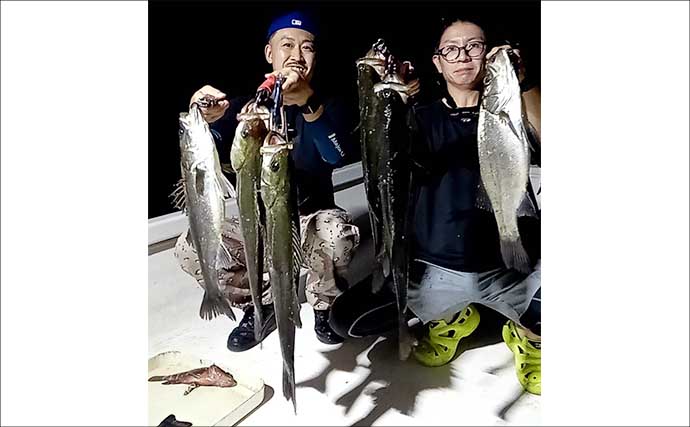 【沖釣り釣果速報】午後のライトタチウオ便で竿頭60匹！テンヤ・テンビン両方で連発（愛知）