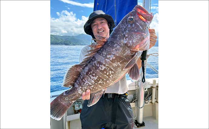 【沖釣り釣果速報】タテ釣りで7kg超マハタ堂々キャッチ＆ヒラマサやマダイも浮上（福井）
