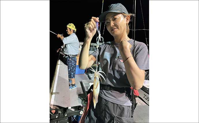 【沖釣り釣果速報】玄界灘の夜焚きイカ船で釣る人ケンサキイカ116尾！大剣サイズも登場（福岡）
