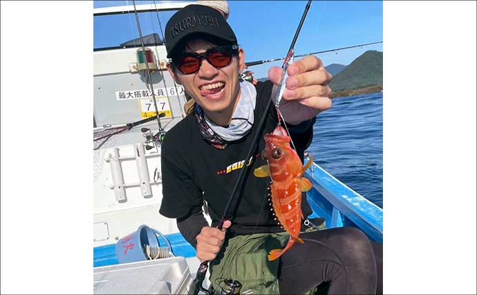 ボートルアー釣行でハタ類にブリにシイラにカマスサワラと多彩釣果に大満足【大分・県蒲江沖】