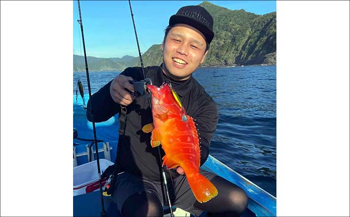 ボートルアー釣行でハタ類にブリにシイラにカマスサワラと多彩釣果に大満足【大分・県蒲江沖】