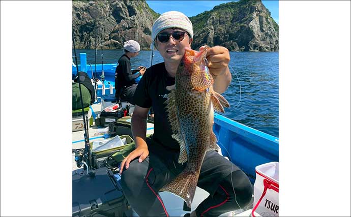 ボートルアー釣行でハタ類にブリにシイラにカマスサワラと多彩釣果に大満足【大分・県蒲江沖】