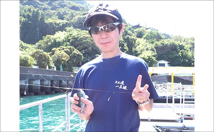 『フィッシングパークTOI』でイサキとメジナを好捕【静岡】イケスの中ではなく外を釣る