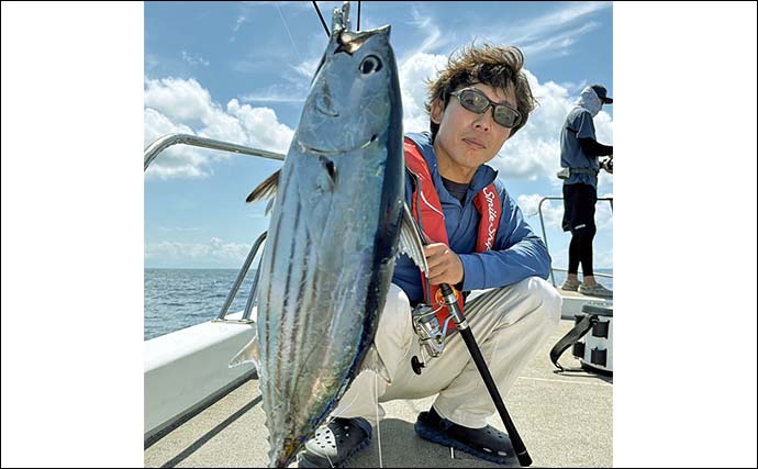 玄界灘のジギング＆タイラバ便でマダイ63cmをキャッチ【福岡】多彩な魚種で船内賑わう