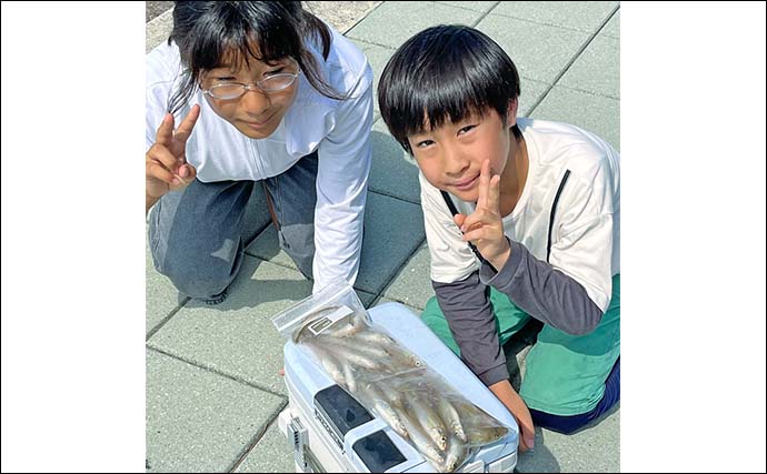 「子どもと一緒に大満足！」福間漁港海浜公園のちょい投げ釣りでキス31尾＆多彩なゲストを手中【福岡】