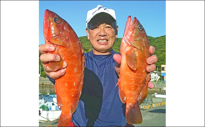 シブダイ狙いの夜釣りでアカハタ40cm頭に連続ヒット【鹿児島・野間池沖磯】本命は小型のみ