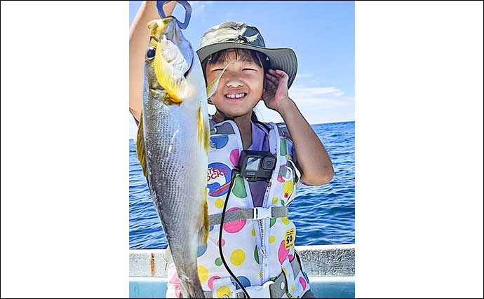親子で挑んだ岩代沖カセ釣りで55cmマダイ手中【和歌山】イサキやメイチダイも好ヒット